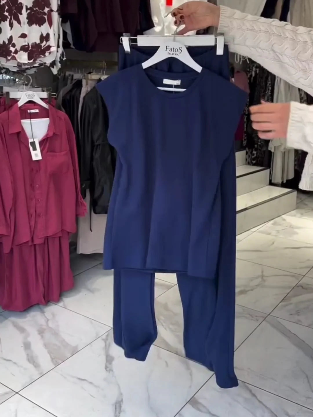 CH # 548 Cap Sleeves Top & Free-Fall Trouser