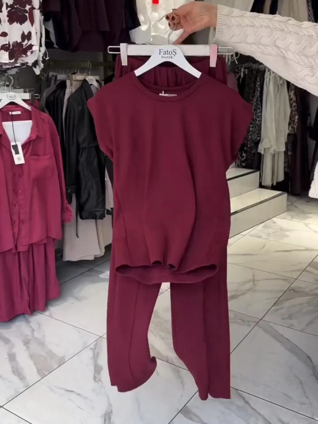 CH # 548 Cap Sleeves Top & Free-Fall Trouser