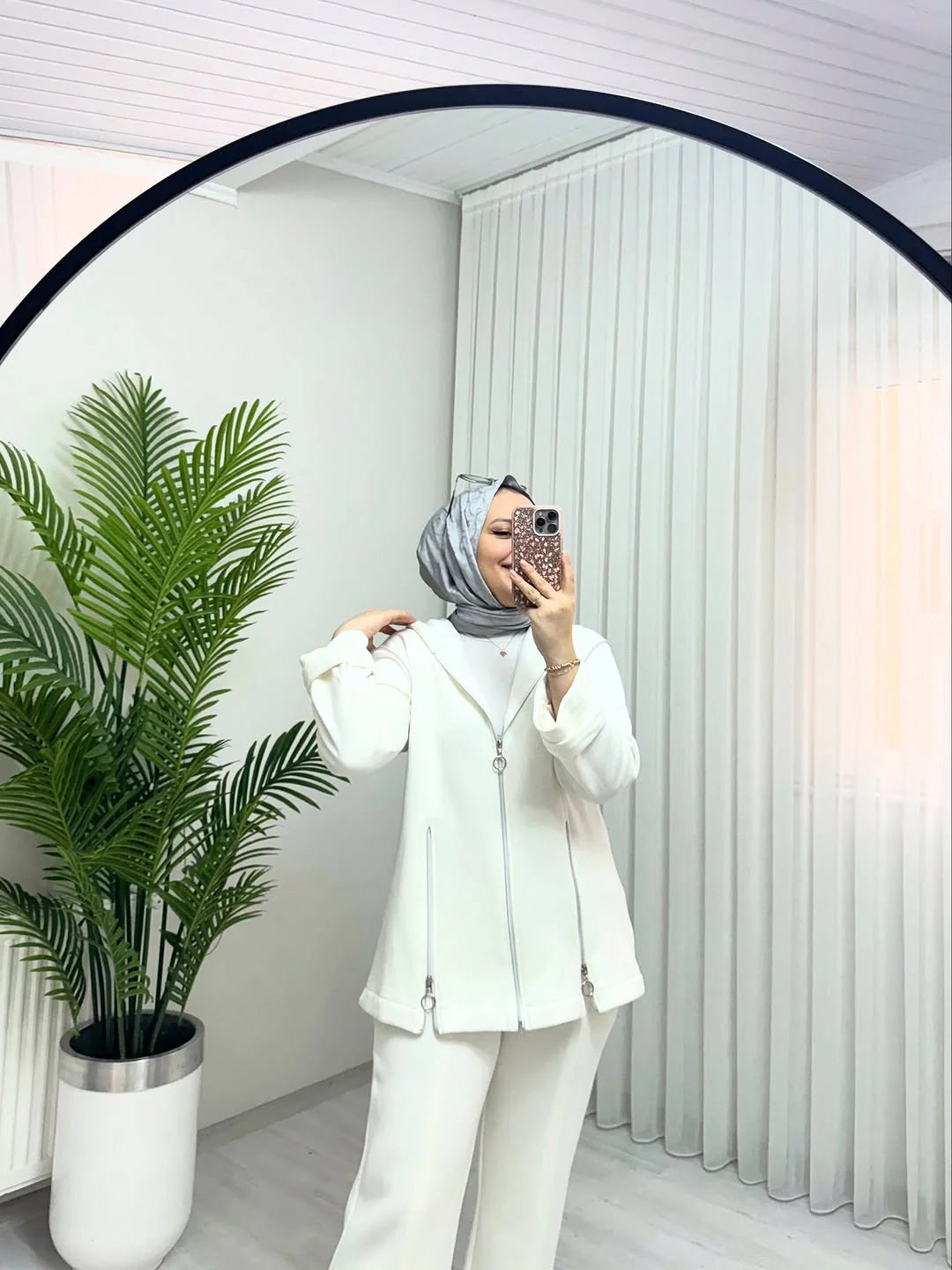 CH 601 - Bootcup Zipper Hooded Style Co-Ord Set - Miswah