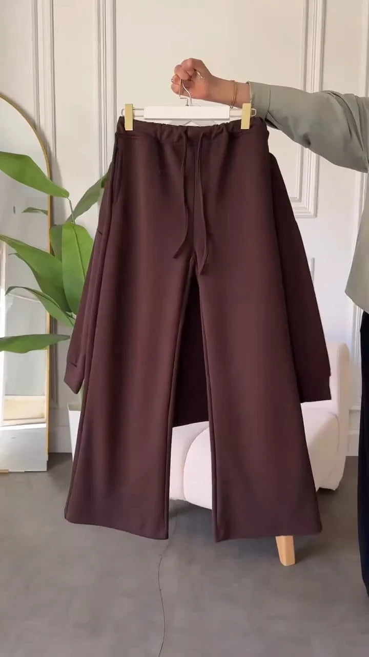 CH 589 Miswah Polo Winter Fleece Co-ord Set