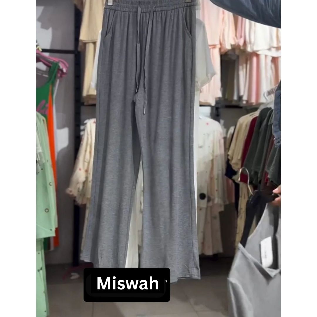 CH-538 2 Pcs Button Casual Top With Straight Trouser