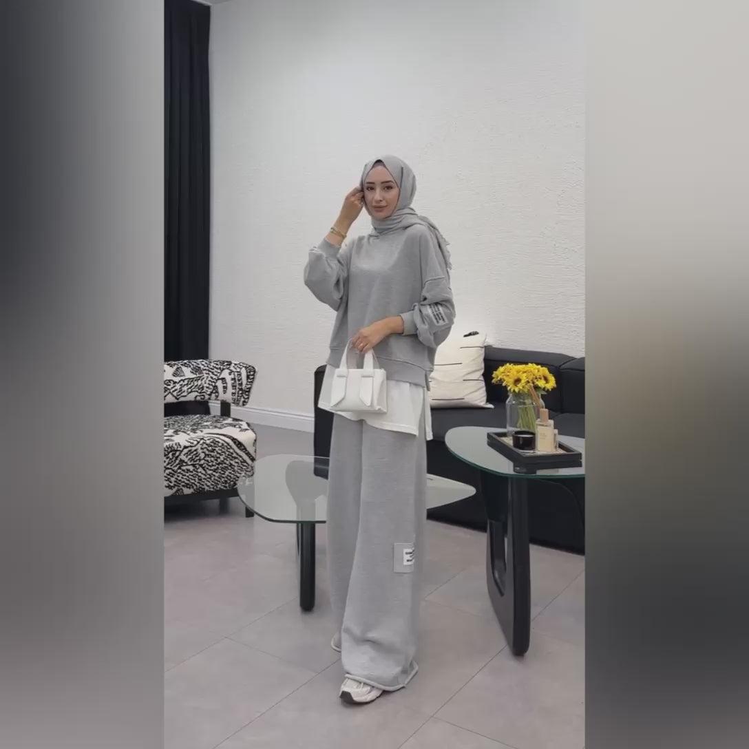 CH 466 Miswah Shirt Extender Style Hooded Tracksuit For Winters