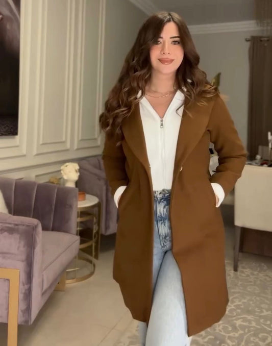 CH 599 - Modish Fleece Coat - Miswah