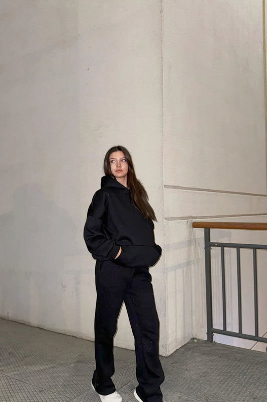 CH 609 -GlitterBlend Fleece Tracksuit - Miswah
