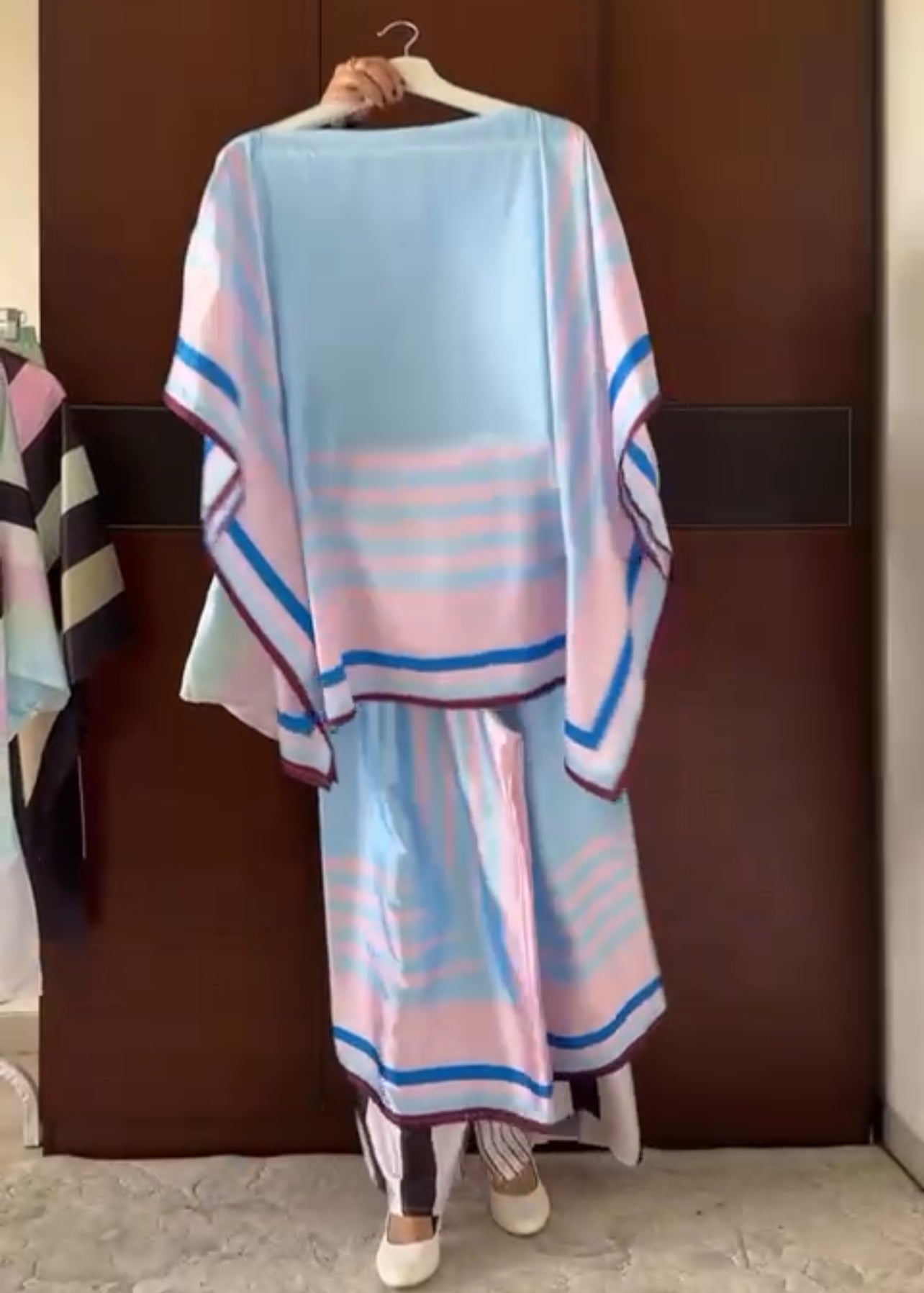 CH 539 Piece Printed Silk Co Ord Set