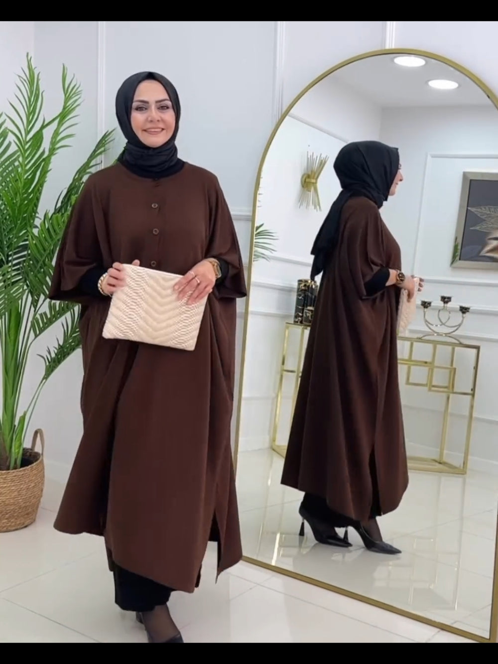 Ch # 520 Miswah FrostFlow Flared Fleece Top