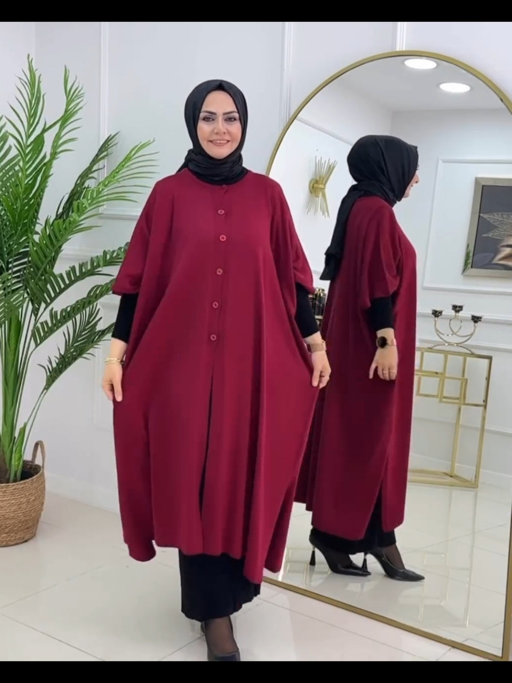 Ch # 520 Miswah FrostFlow Flared Fleece Top