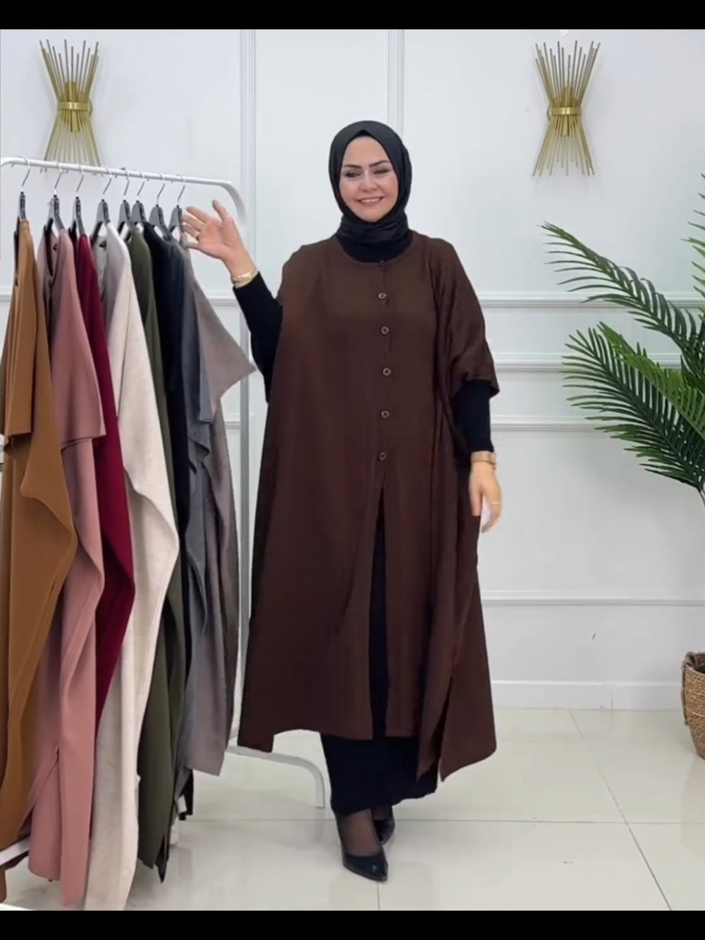 Ch # 520 Miswah FrostFlow Flared Fleece Top