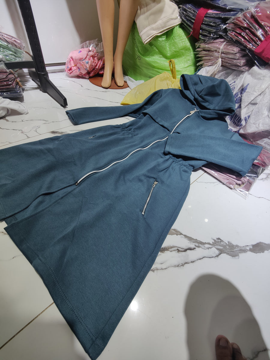 Miswah Oversize Long Hooded Fleece Upper Coat LY-0025