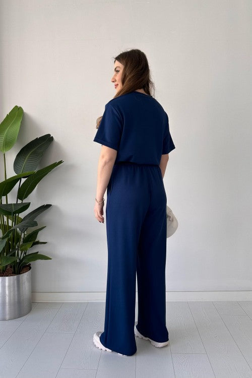 CH 541 Straight Trouser Tee Lounge Wear Set