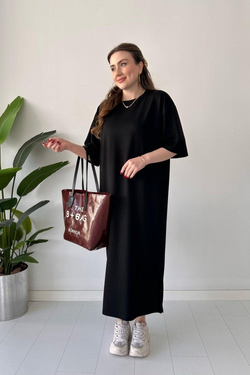 CH 547 Casual Modal Drop Shoulder Dress