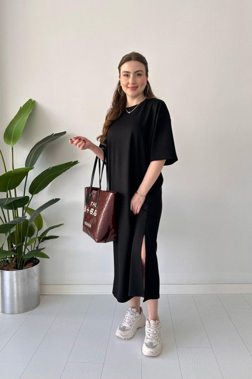 CH 547 Casual Modal Drop Shoulder Dress