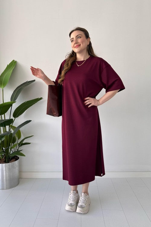 CH 547 Casual Modal Drop Shoulder Dress