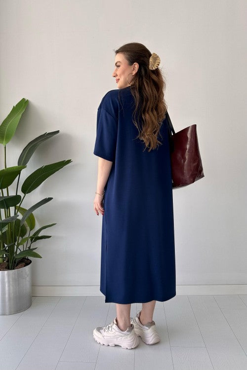 CH 547 Casual Modal Drop Shoulder Dress