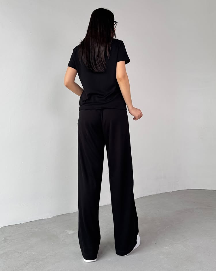 CH # 550 Summer Casual Women's Polo Collar Top & Trouser Set