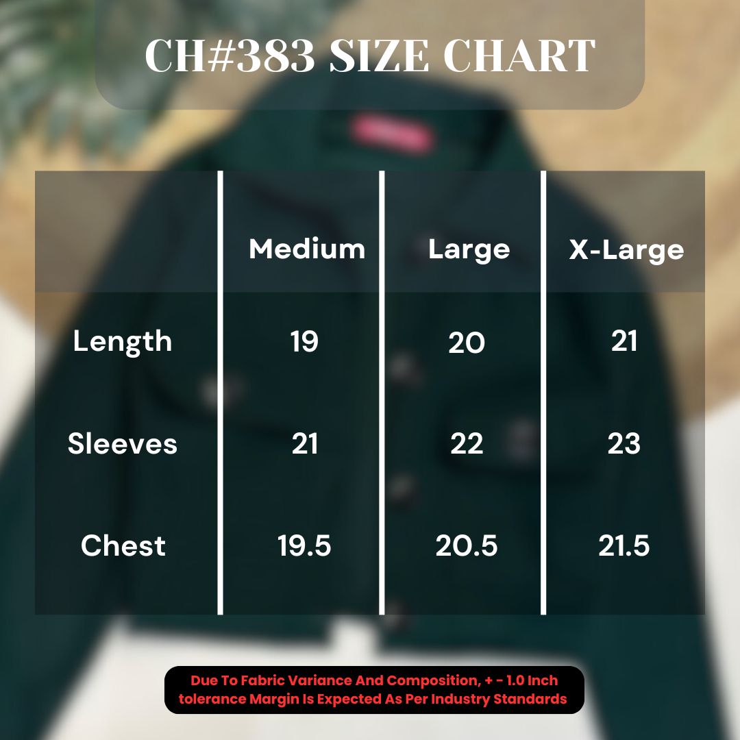 CH # 383 Miswah WinterLux CozyChic Pocketed Short Fleece Jacket