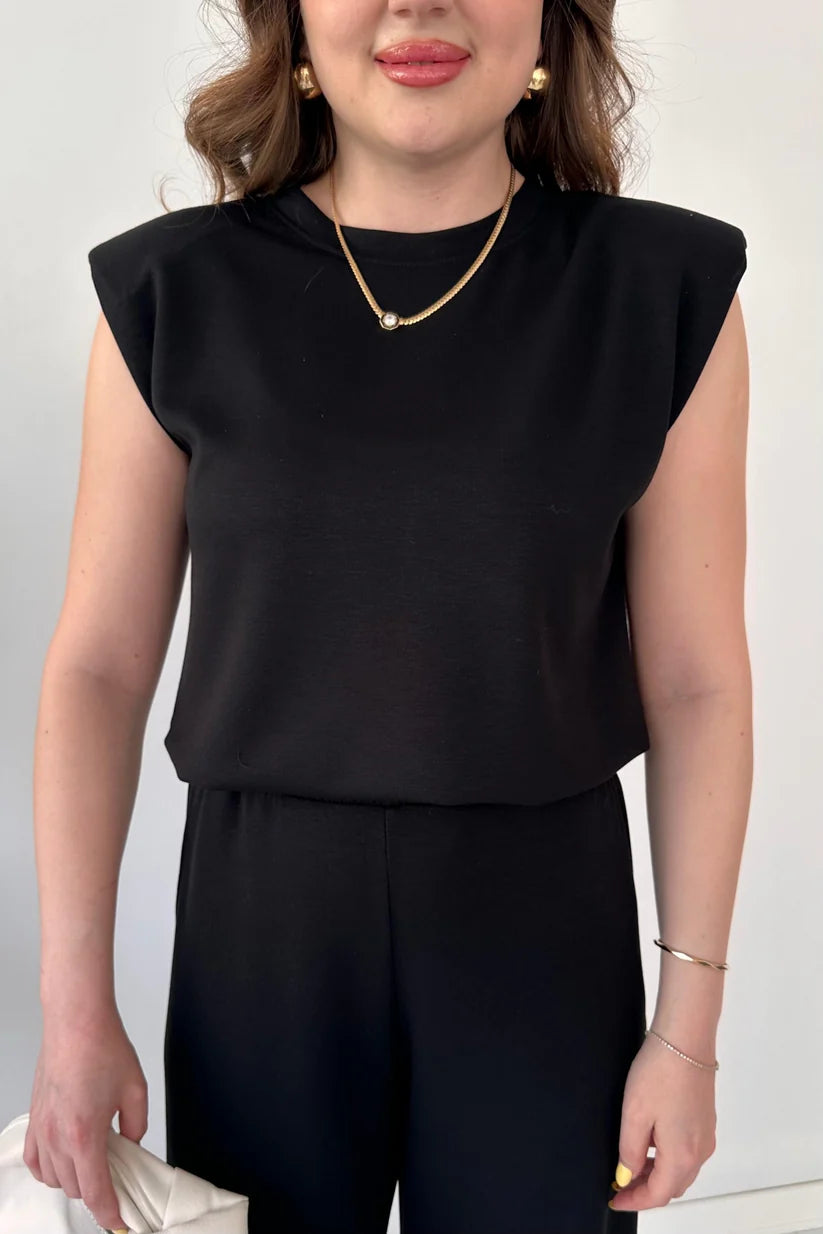 CH 561 Straight Trouser With Sleeveless Top -Miswah
