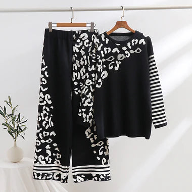 CH-496 Miswah Printed Winter Fleece Co ord set