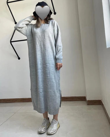 CH 468 Miswah Drop Shoulder Long Fleece Winter Wear