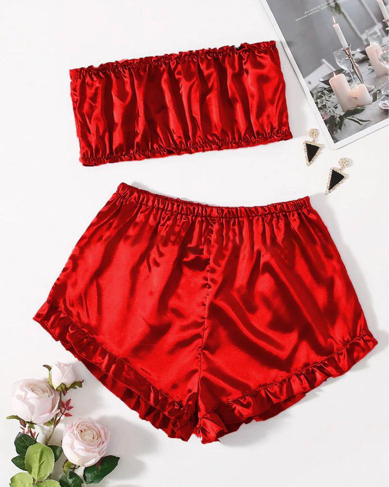 Satin Short Pajama Set