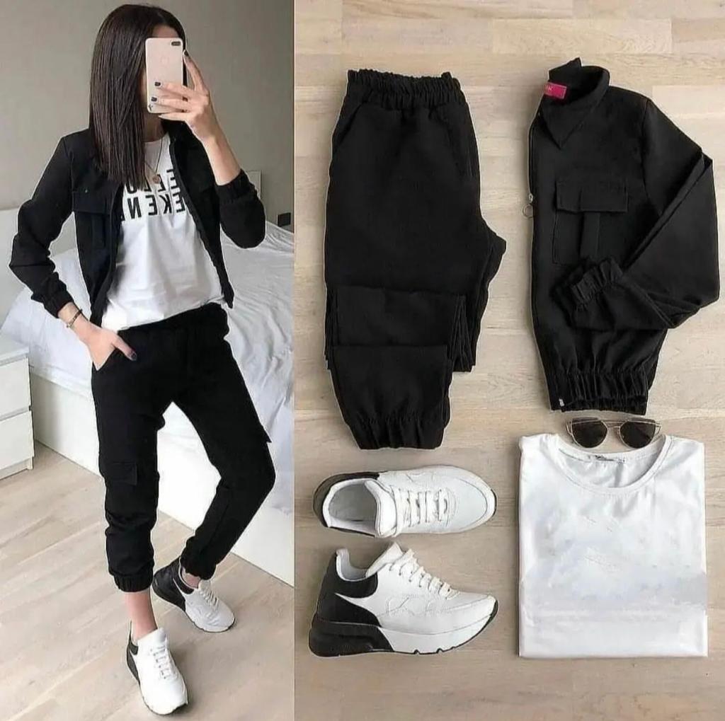 3 Pcs Women  Winter Pocket Style Tracksuit LY-0011