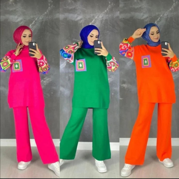 Miswah Fleece 2 Pcs Printed Outfit CH# 321