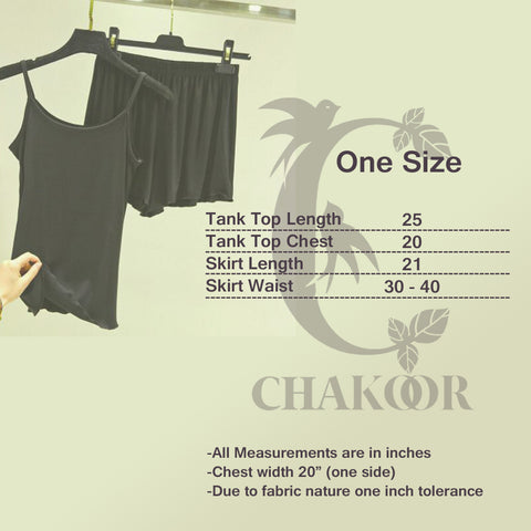 Miswah Tank Top & Skirt For Women Ch # 58