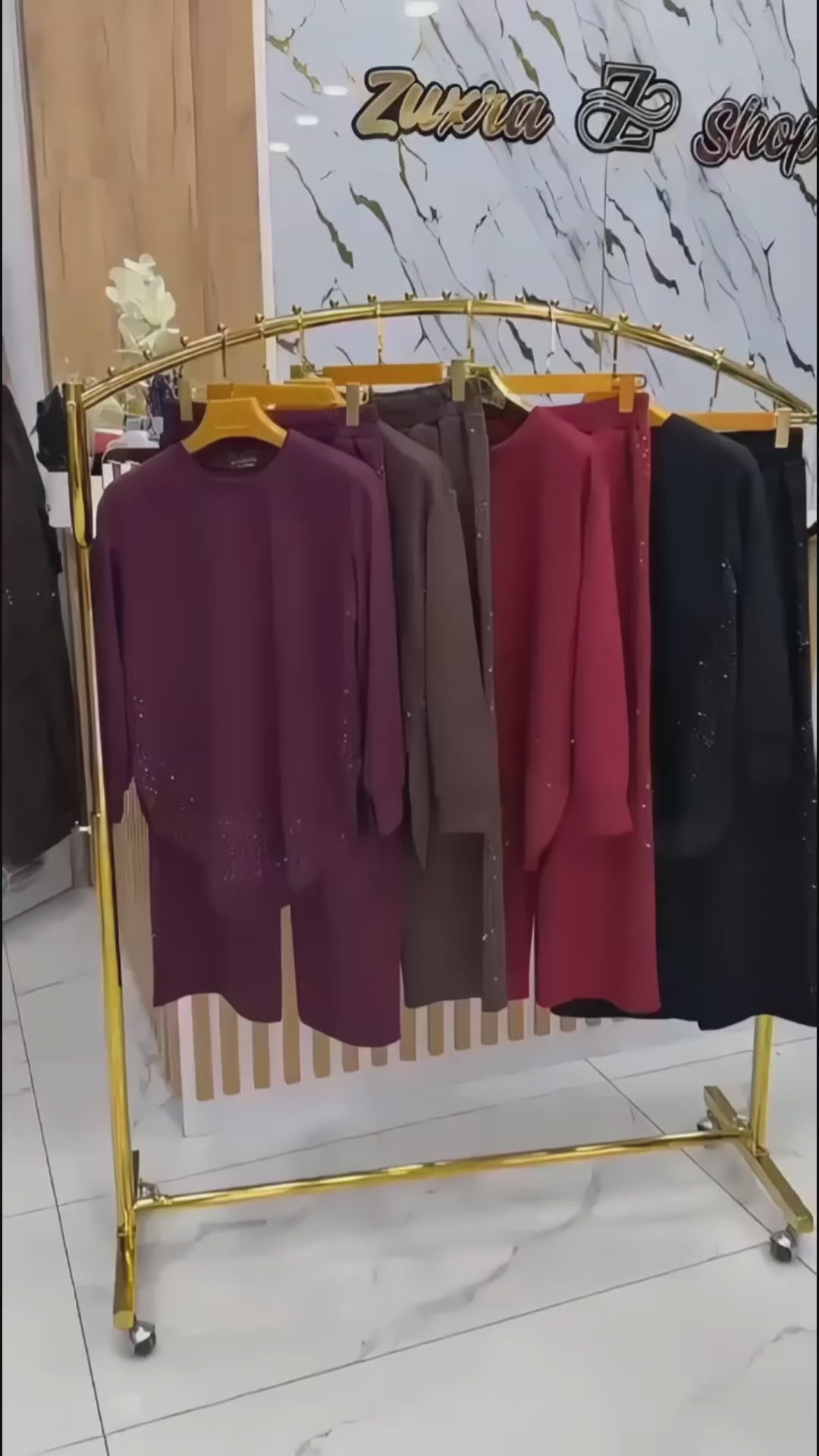 CH 605 - Winter Fleece Crystal Stone Sparkle Outfit - Miswah