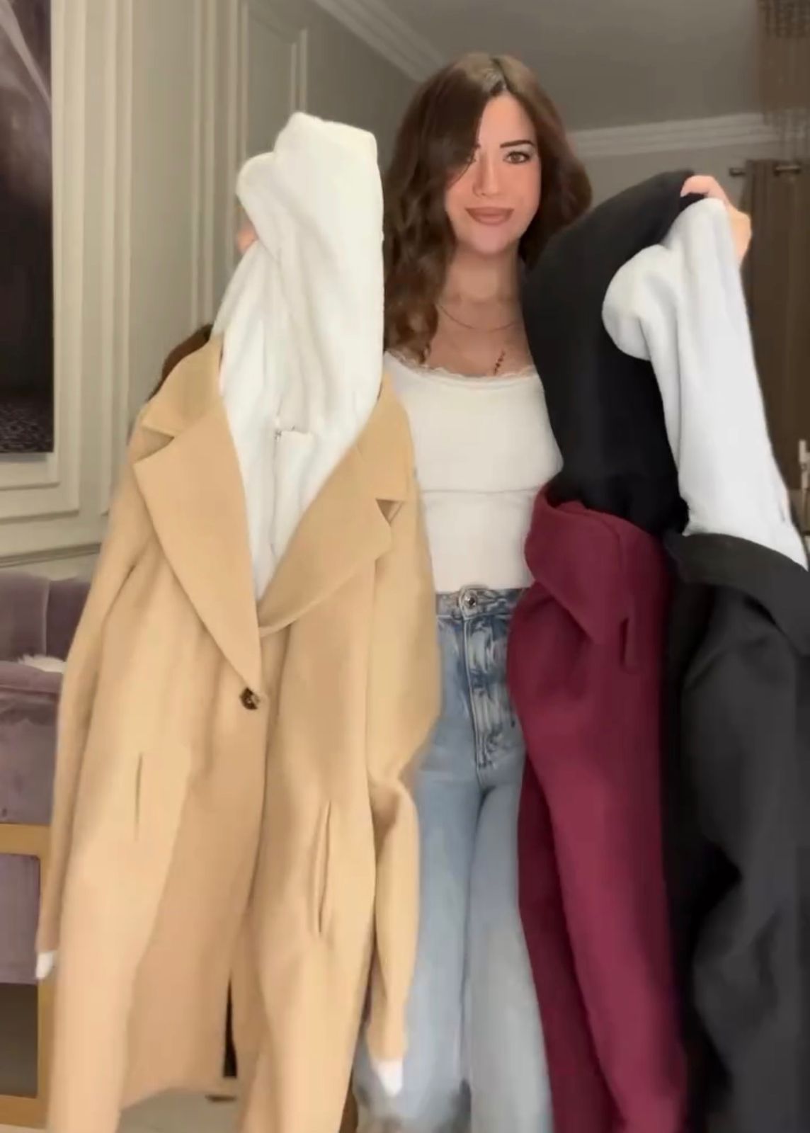 CH 599 - Modish Fleece Coat - Miswah