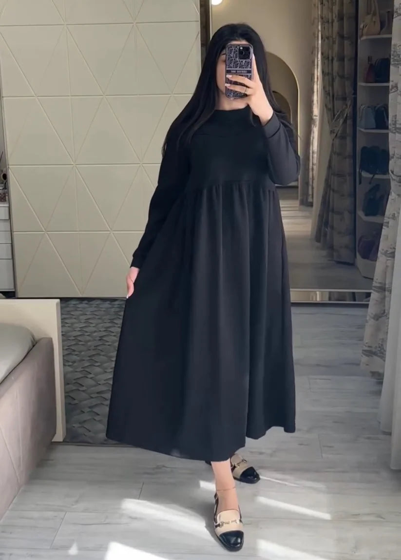 CH 523 Miswah Warm Fleece Long Fallen Top