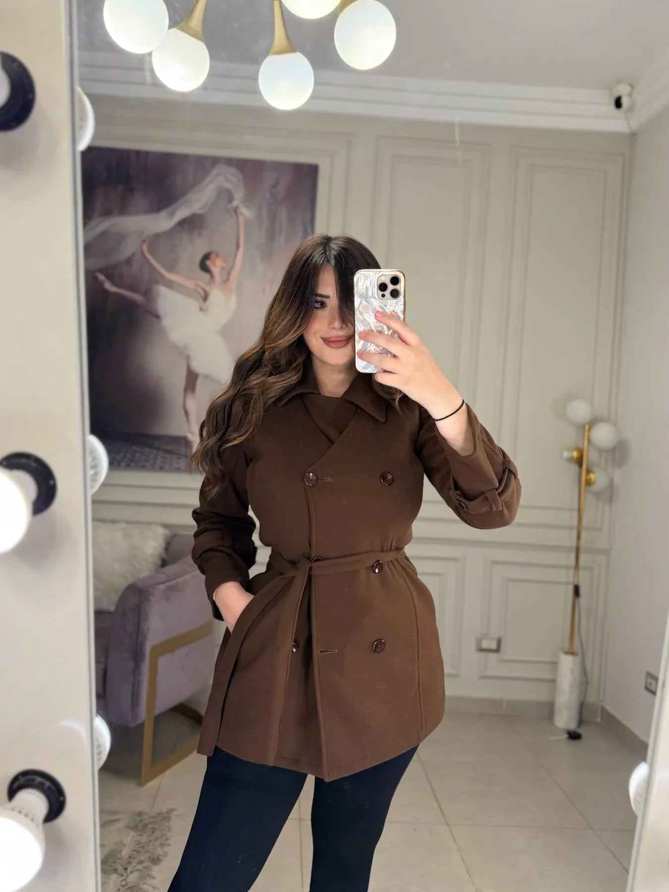 CH - 614  Women’s Stylish Fleece Twin Set – Short Jacket & Inner Outfit - Miswah