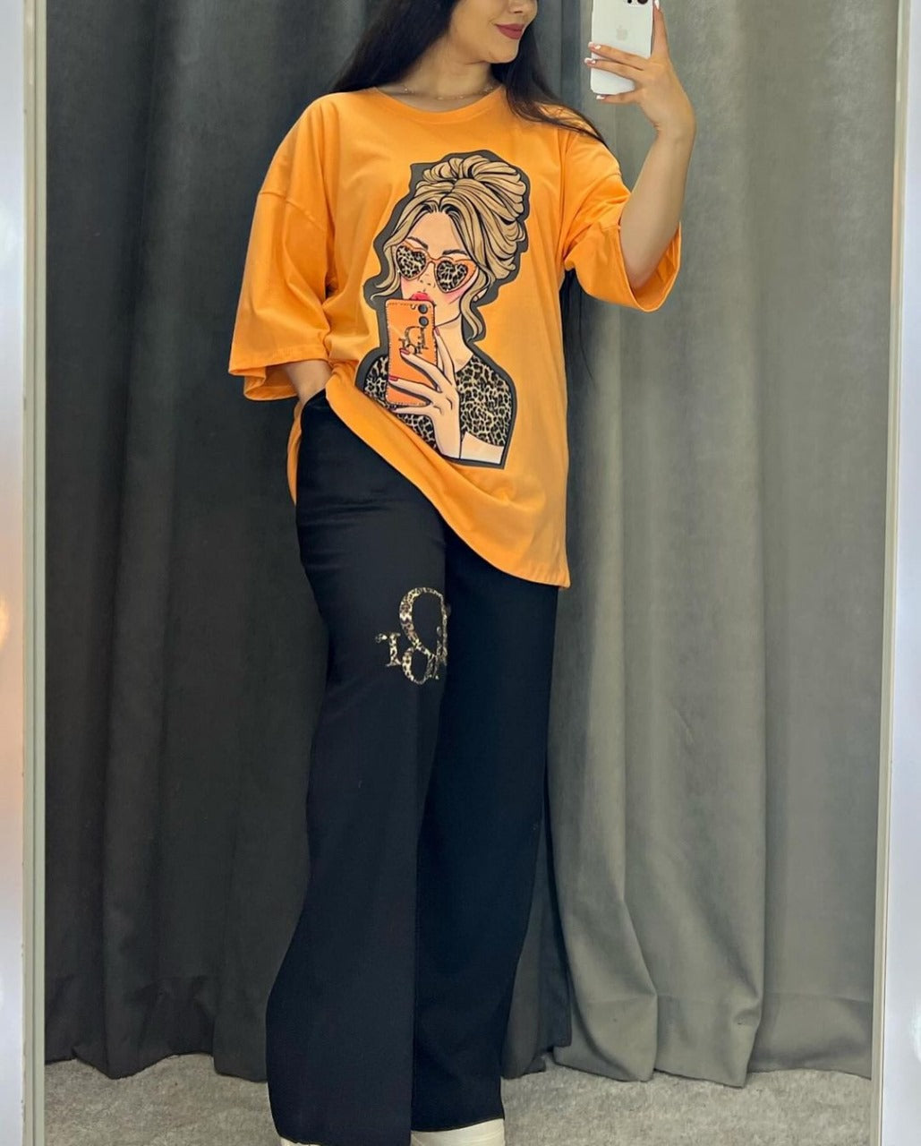 CH 436 Printed Drop-Shoulder Tee Trousers (Print 6)