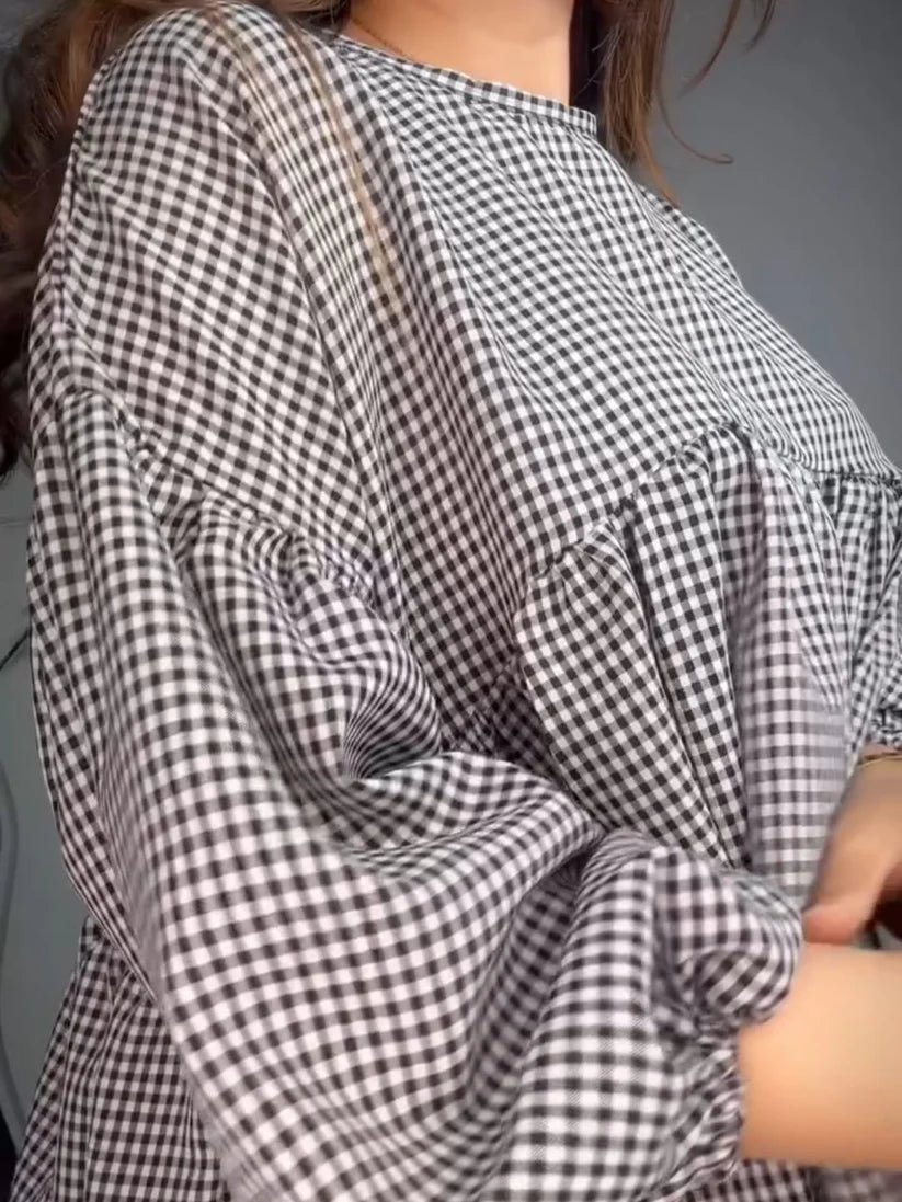 552 Classic Checkered Cotton Co-ord Set