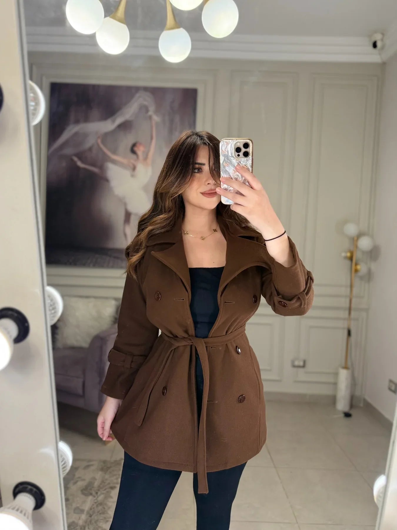 CH - 614  Women’s Stylish Fleece Twin Set – Short Jacket & Inner Outfit - Miswah