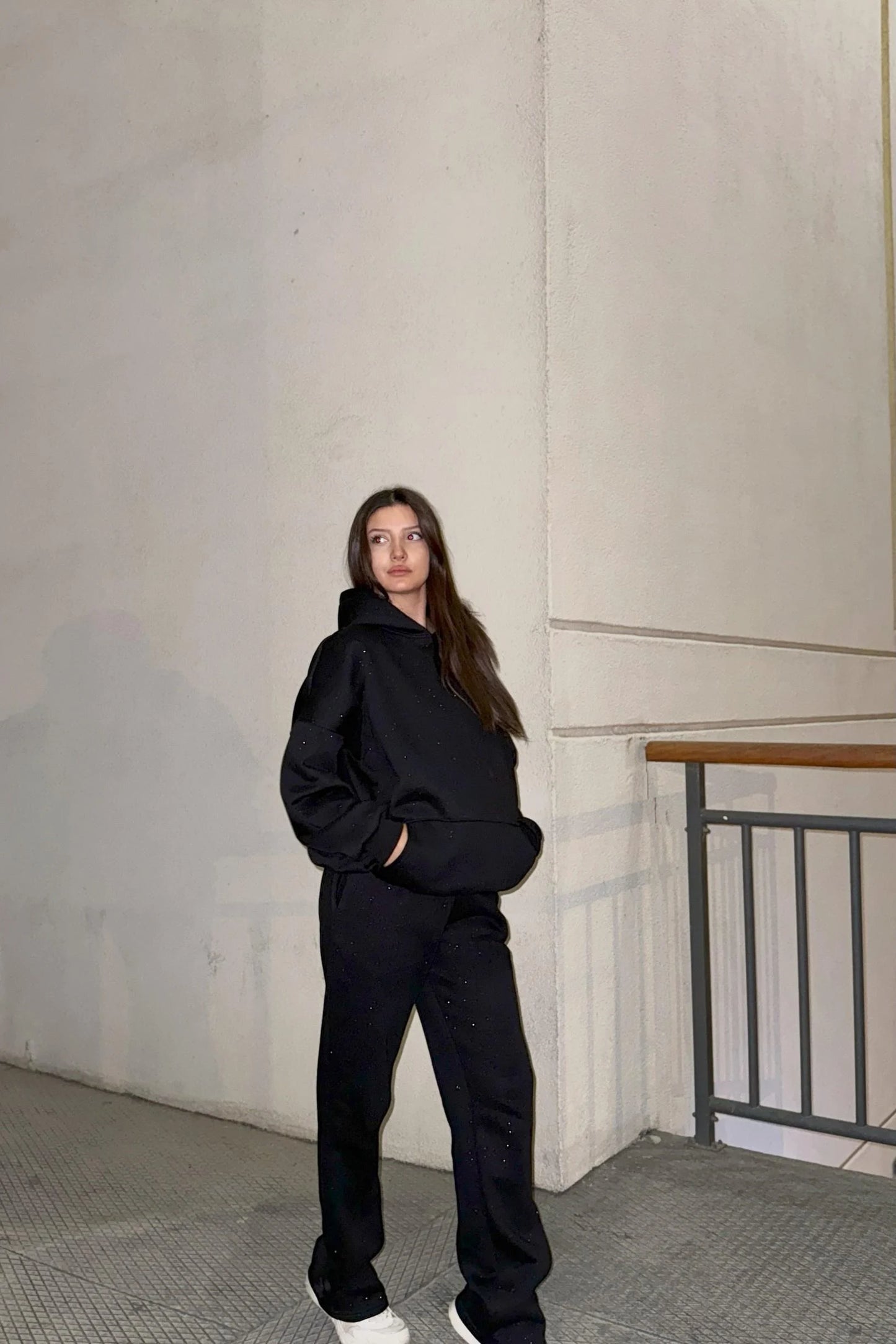 CH 609 -GlitterBlend Fleece Tracksuit - Miswah