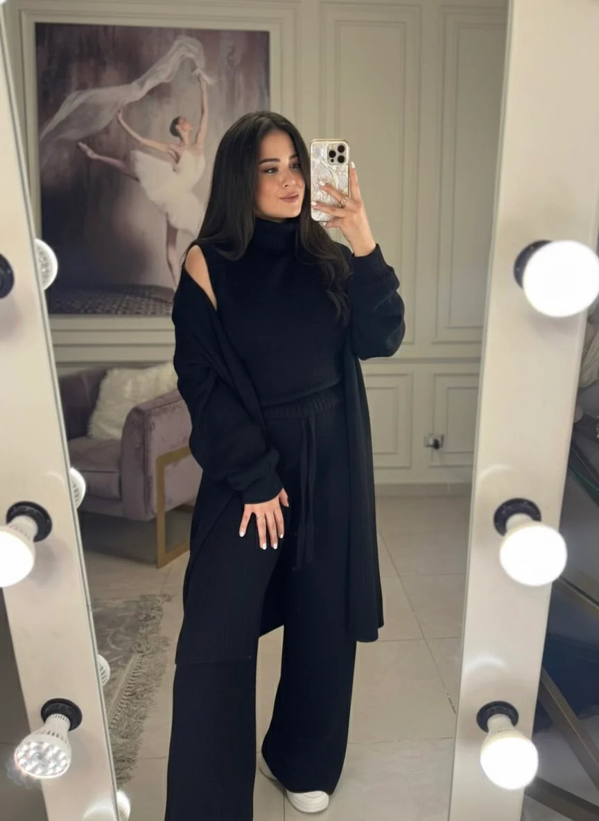 CH-604 Winter Glam 3-Piece Fleece Outfit - Miswah