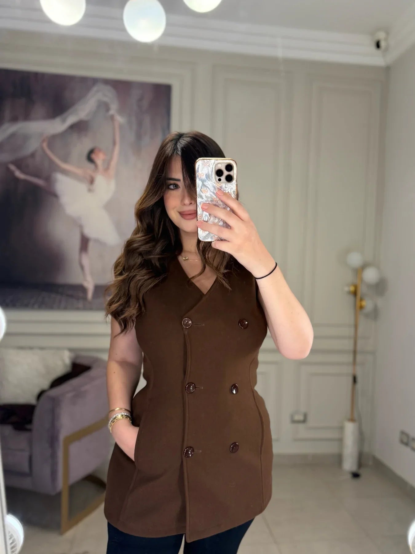 CH - 614  Women’s Stylish Fleece Twin Set – Short Jacket & Inner Outfit - Miswah