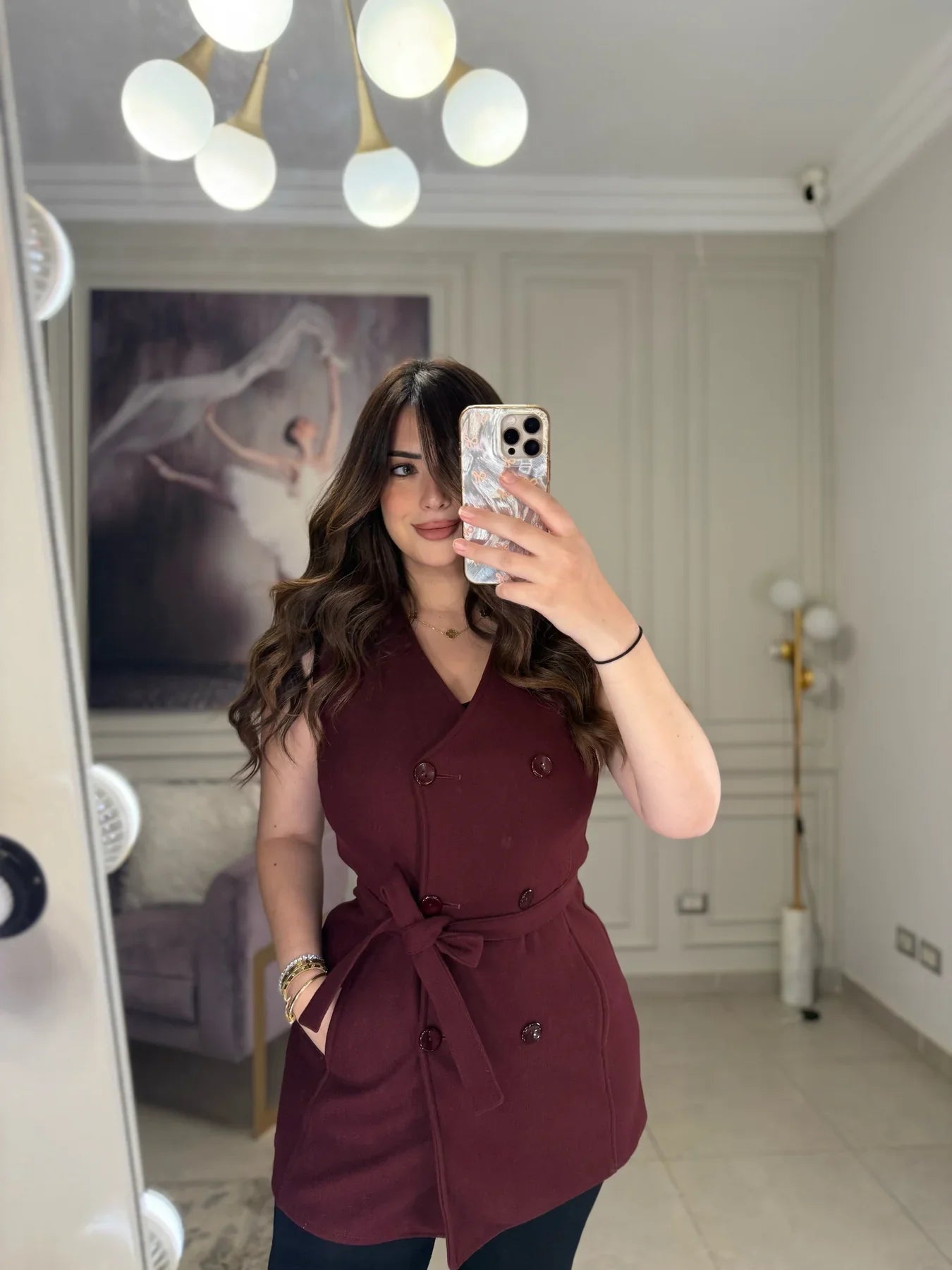 CH - 614  Women’s Stylish Fleece Twin Set – Short Jacket & Inner Outfit - Miswah