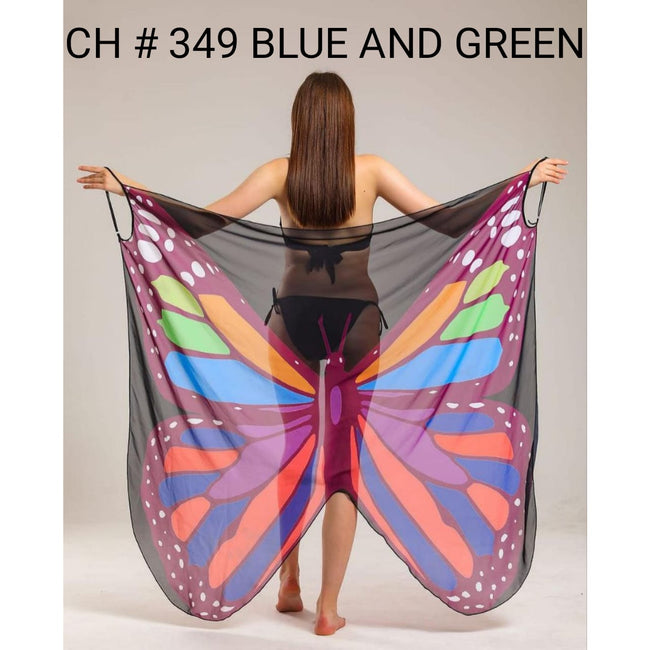 Miswah CH # 349 Butterfly Breeze Wrap - Summer Beach Cover Up
