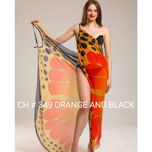 Miswah CH # 349 Butterfly Breeze Wrap - Summer Beach Cover Up