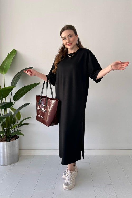 CH 547 Casual Modal Drop Shoulder Dress