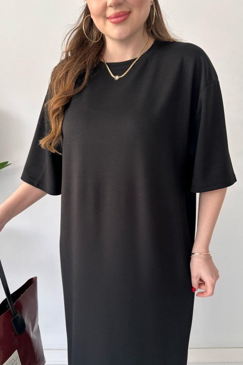 CH 547 Casual Modal Drop Shoulder Dress