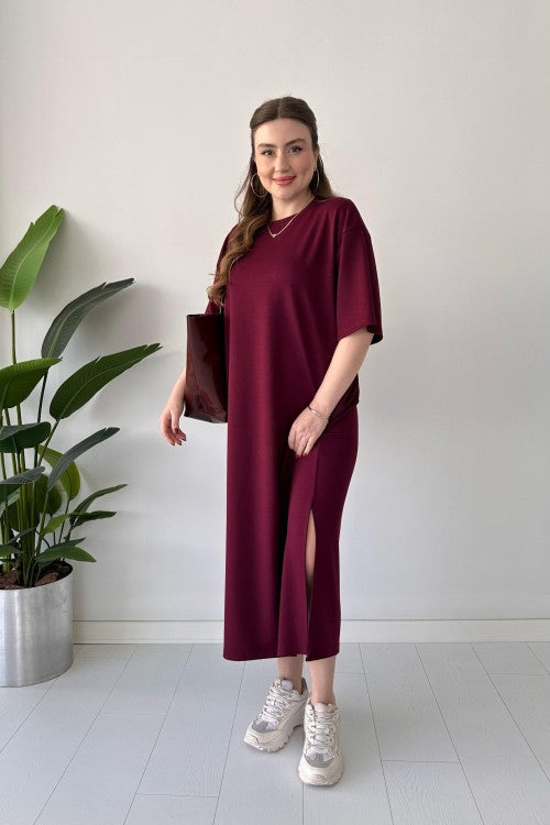 CH 547 Casual Modal Drop Shoulder Dress