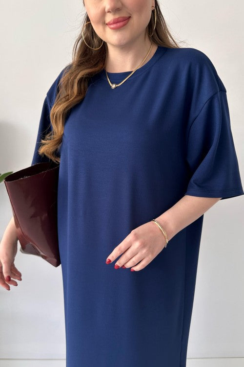 CH 547 Casual Modal Drop Shoulder Dress