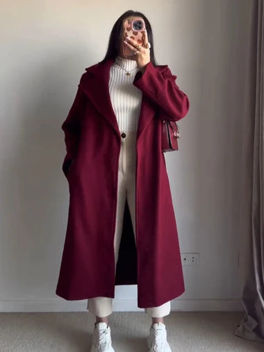 CH 516  Warm Fleece Long Coat