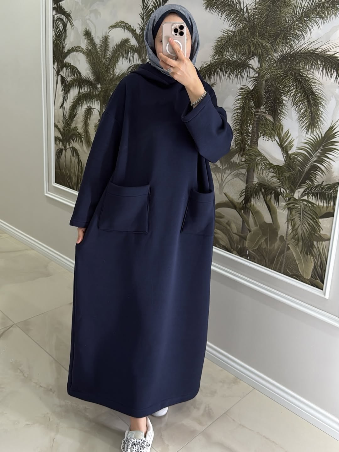 CH 606 - Everyday Modest Abaya Style Hooded Outfit - Miswah