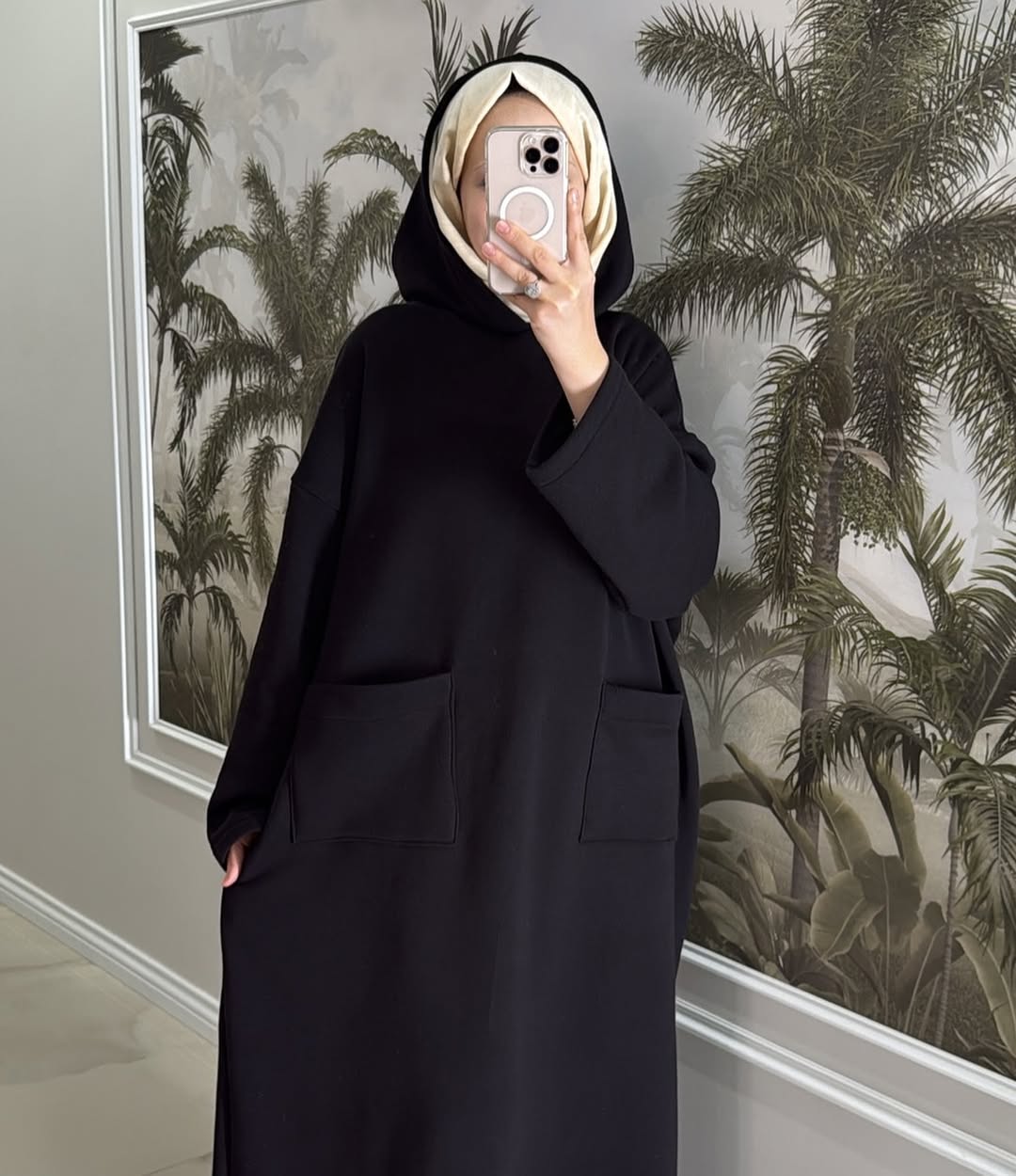 CH 606 - Everyday Modest Abaya Style Hooded Outfit - Miswah