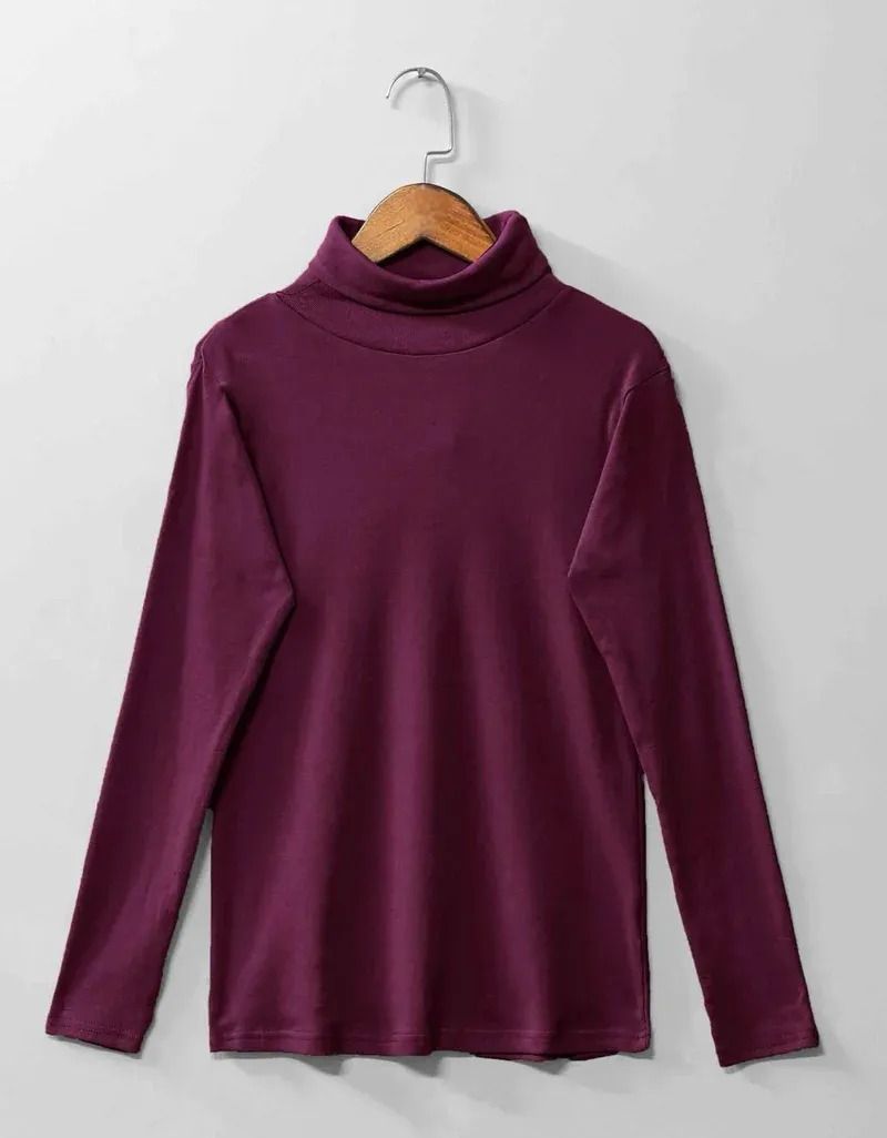 Plain Warm Fleece High neck CH-379