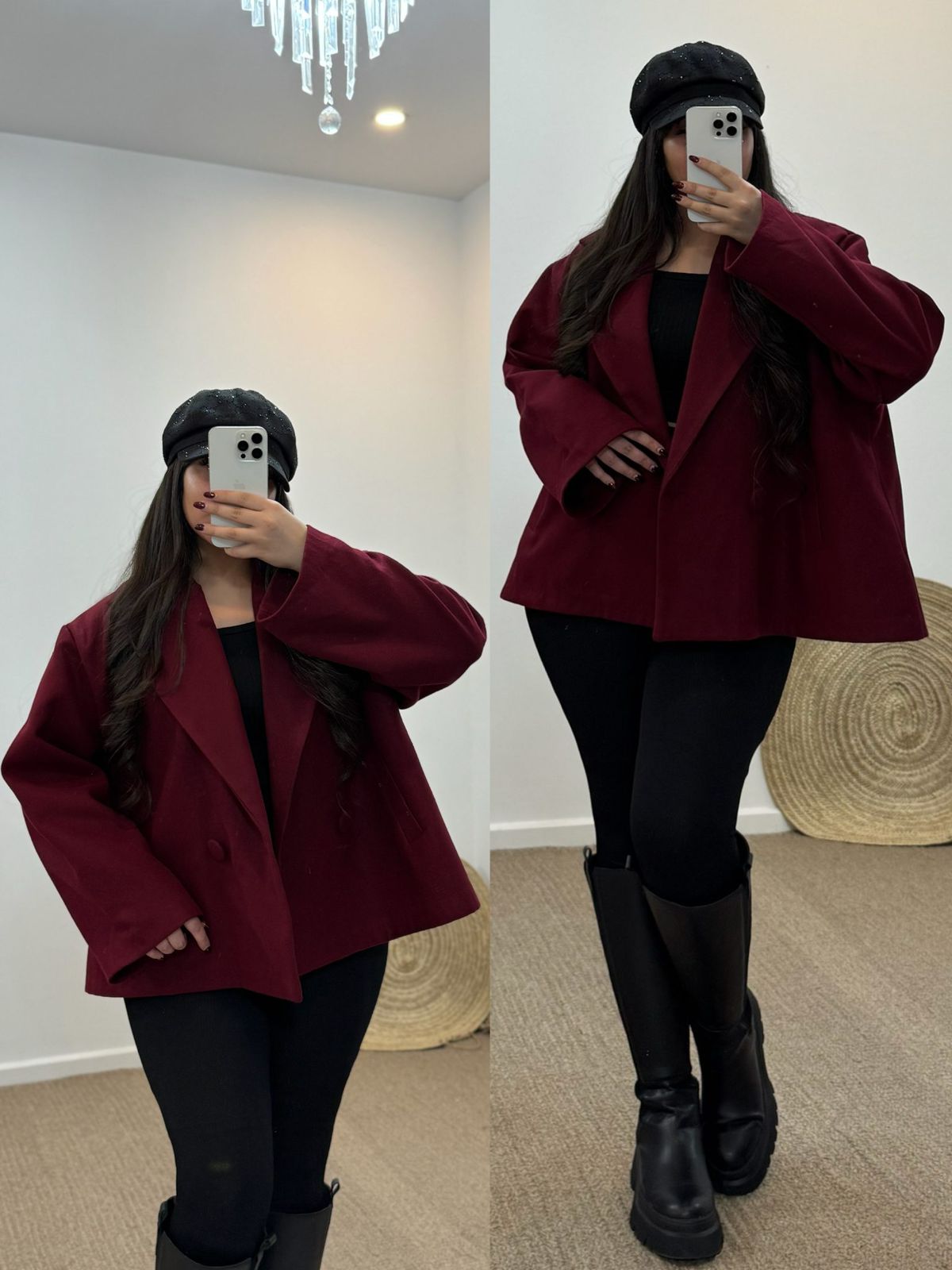 CH - 581 Heritage Double Button Fleece Coat - Miswah