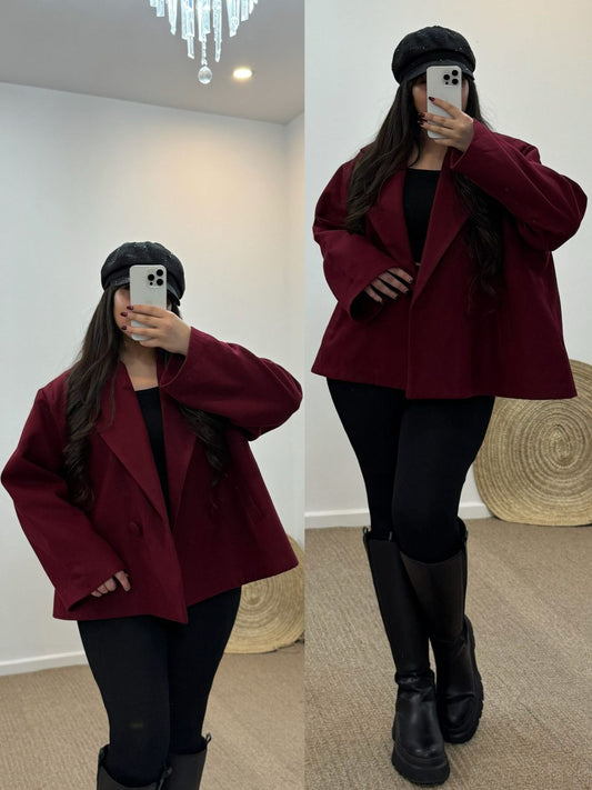 CH - 581 Heritage Double Button Fleece Coat - Miswah